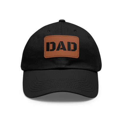 Stylish Dad Hat with Leather Patch | Perfect Gift for Fathers Day, Casual Wear, Dad's Birthday, Outdoor Activities