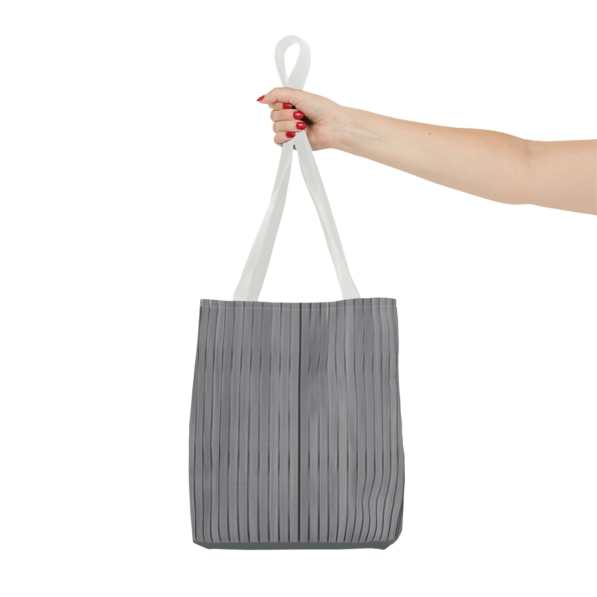 Stylish Gray Striped Tote Bag for Everyday Use - TRV