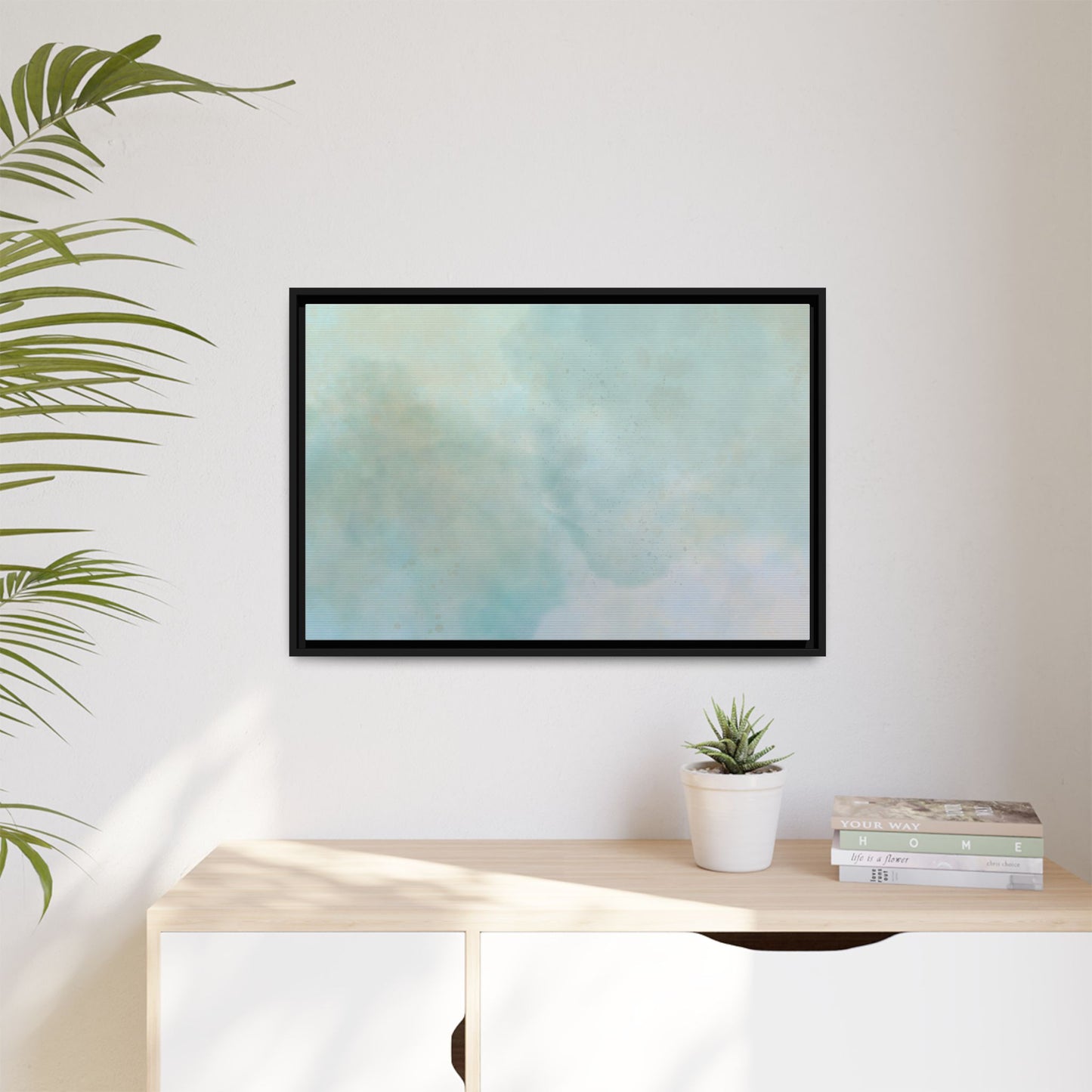Soft Abstract Pastel Watercolor Matte Canvas