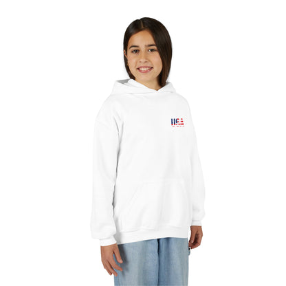 USA Flag Youth Hoodie, Youth Sweatshirt, Cool Hoodie for Kids, American Pride Apparel, Comfortable Boys and Girls Sweatshirt