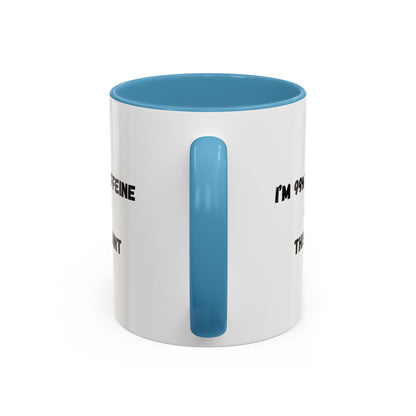 I'm 99% Caffeine Coffee Mug - Funny Gift for Coffee Lovers, Black Accent Mug, Office Humor, Caffeine Addict, Birthday Gift