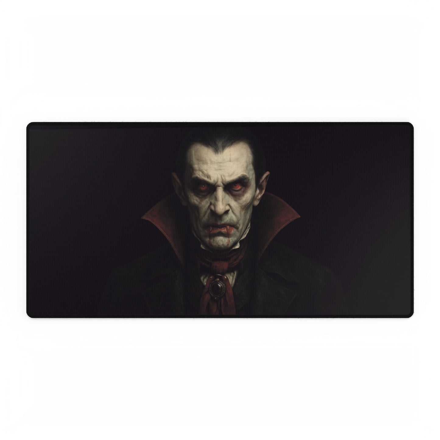 Gothic Dracula Desk Mat - Dark Aesthetic Office Accessories, Gamer Mat, Halloween Decoration, Spooky Gift, Vampire Lover Decor