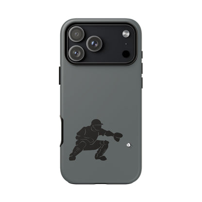 Printify baseball catcher phone case, durable protective cover with catcher design for iPhone and Android smartphones.
