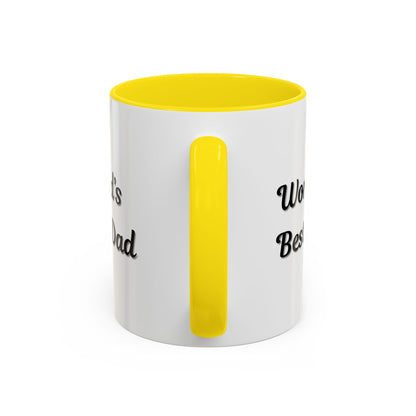 Father's Day Accent Mug, Best Dad Coffee Cup, Father's Day Gift, Novelty Mug, Ceramic Mug, Father's Day Present