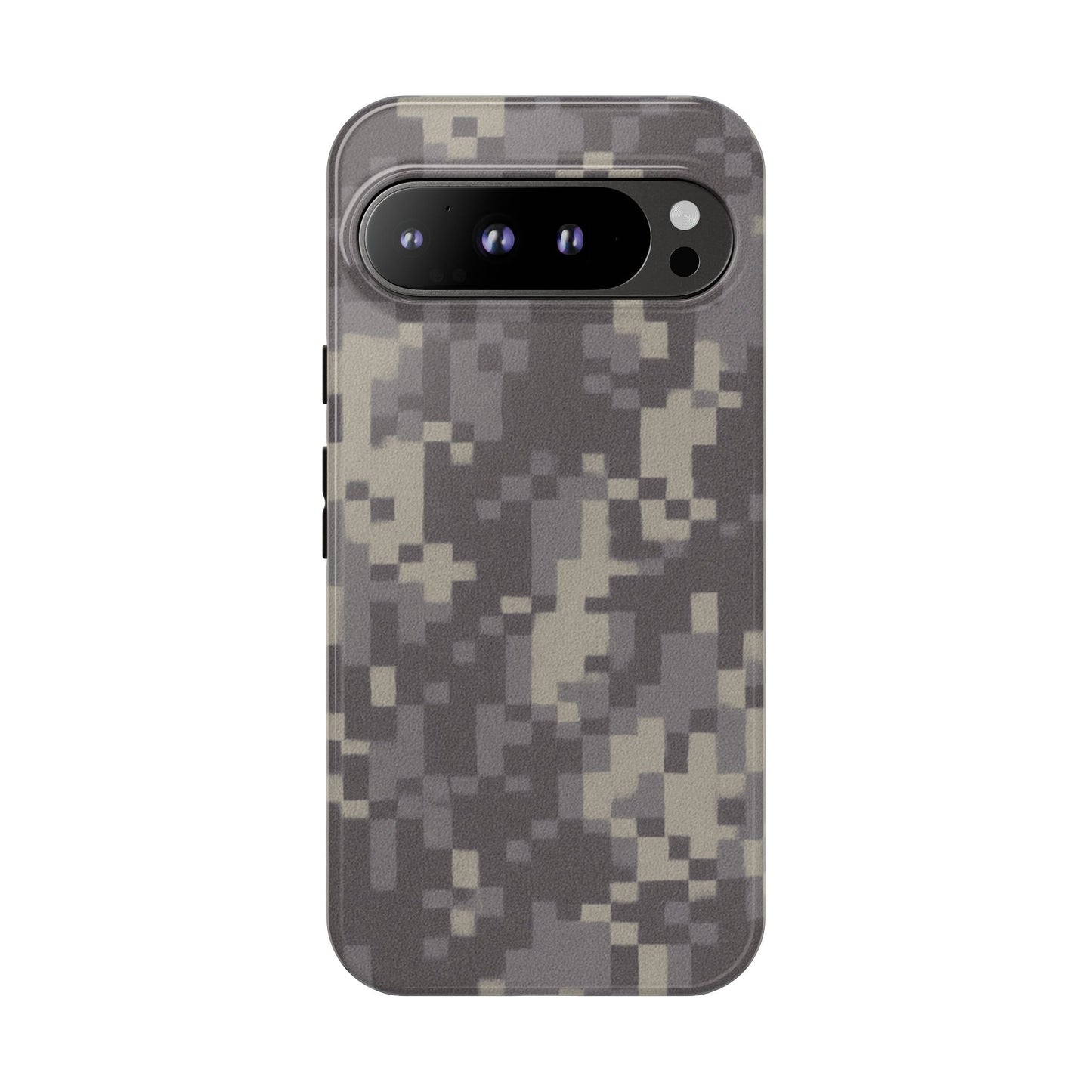 Rugged digital camo phone case by Printify, protective cover with tough camouflage design for smartphones.