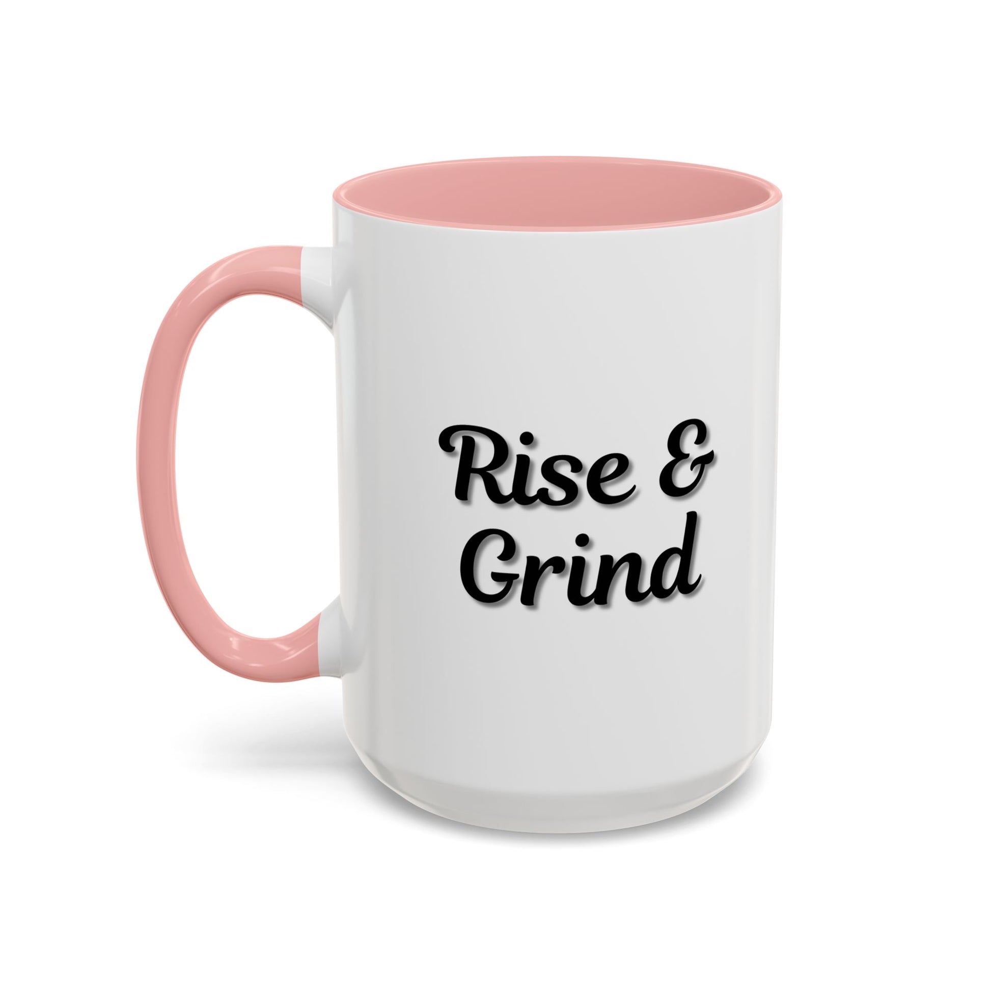 Rise & Grind Coffee Mug – Motivational Black Accent Mug for Daily Inspiration - TRV