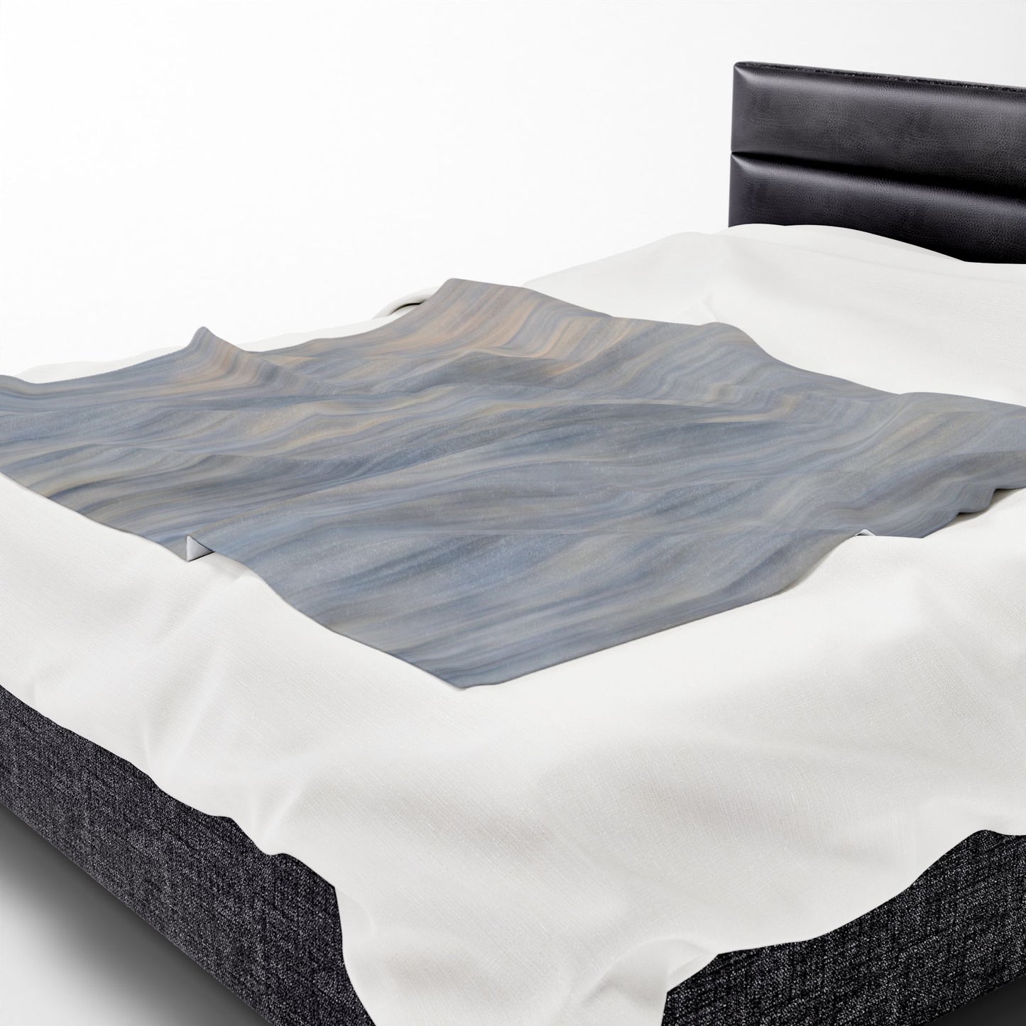 Cozy Velveteen Plush Blanket - Soft Textured Throw for Relaxation & Comfort - TRV