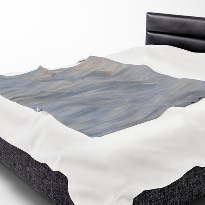 Cozy Velveteen Plush Blanket - Soft Textured Throw for Relaxation & Comfort - TRV