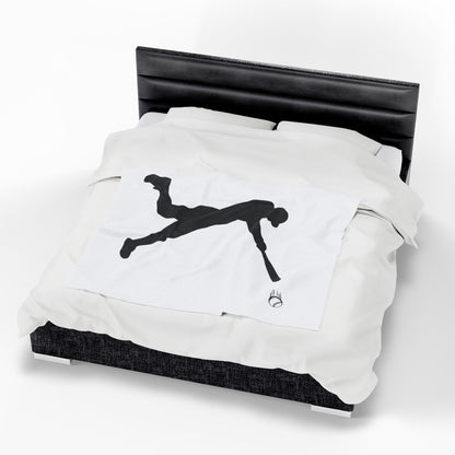 Baseball Velveteen Plush Blanket, Cozy Sports Throw, Soft Blanket for Fans, Great Gift for Baseball Lovers, Home Decor - TRV