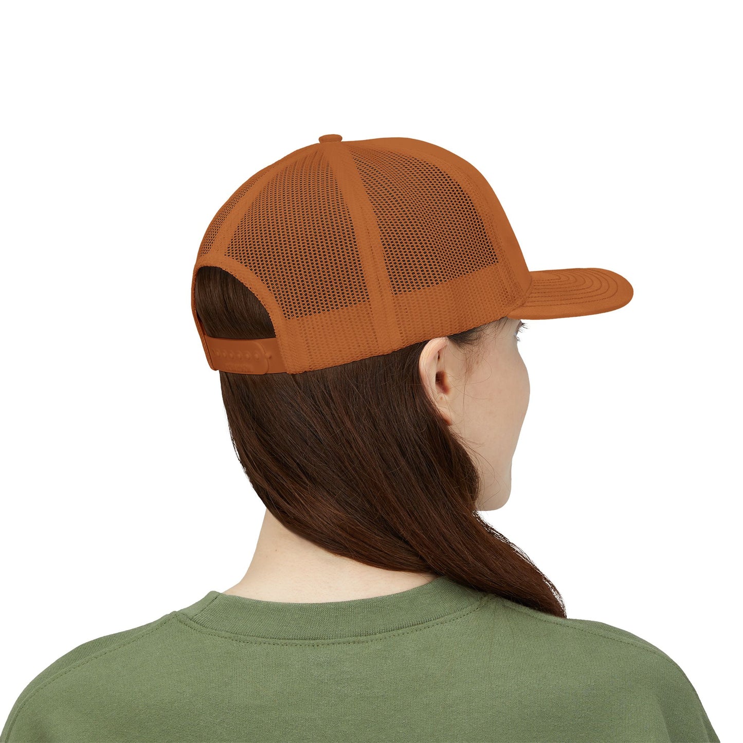 Vintage batter silhouette baseball snapback trucker cap by Printify, featuring classic trucker hat style and adjustable fit.