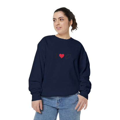 Unisex Sweatshirt, I love Football, Cozy, Perfect for Everyday Wear, Gift Idea for Friends, Couples, and Special Occasions - TRV