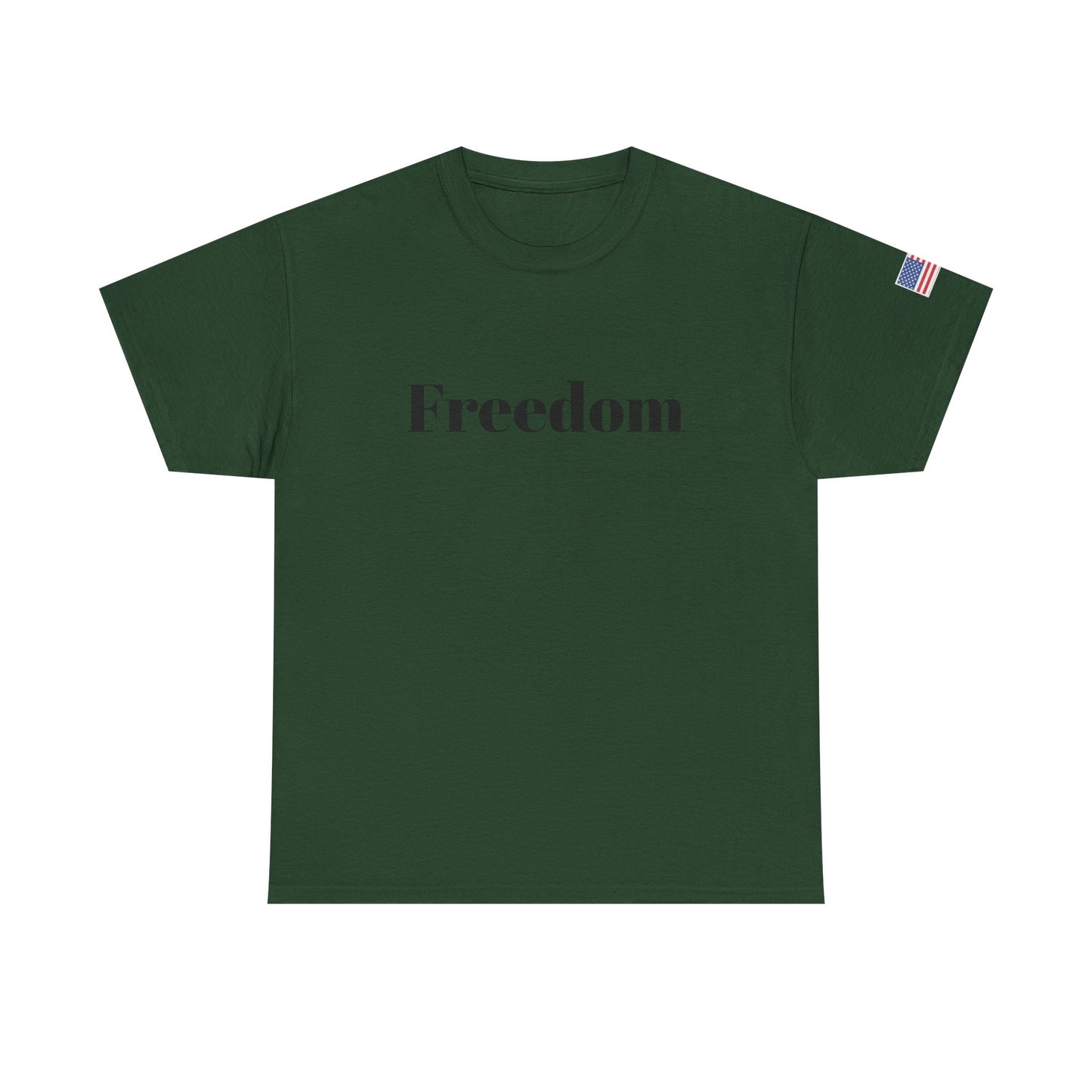 Freedom script tee | T-Shirt, American flag sleeve - TRV