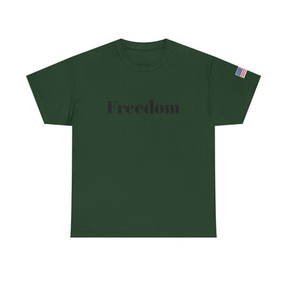 Freedom script tee | T-Shirt, American flag sleeve - TRV