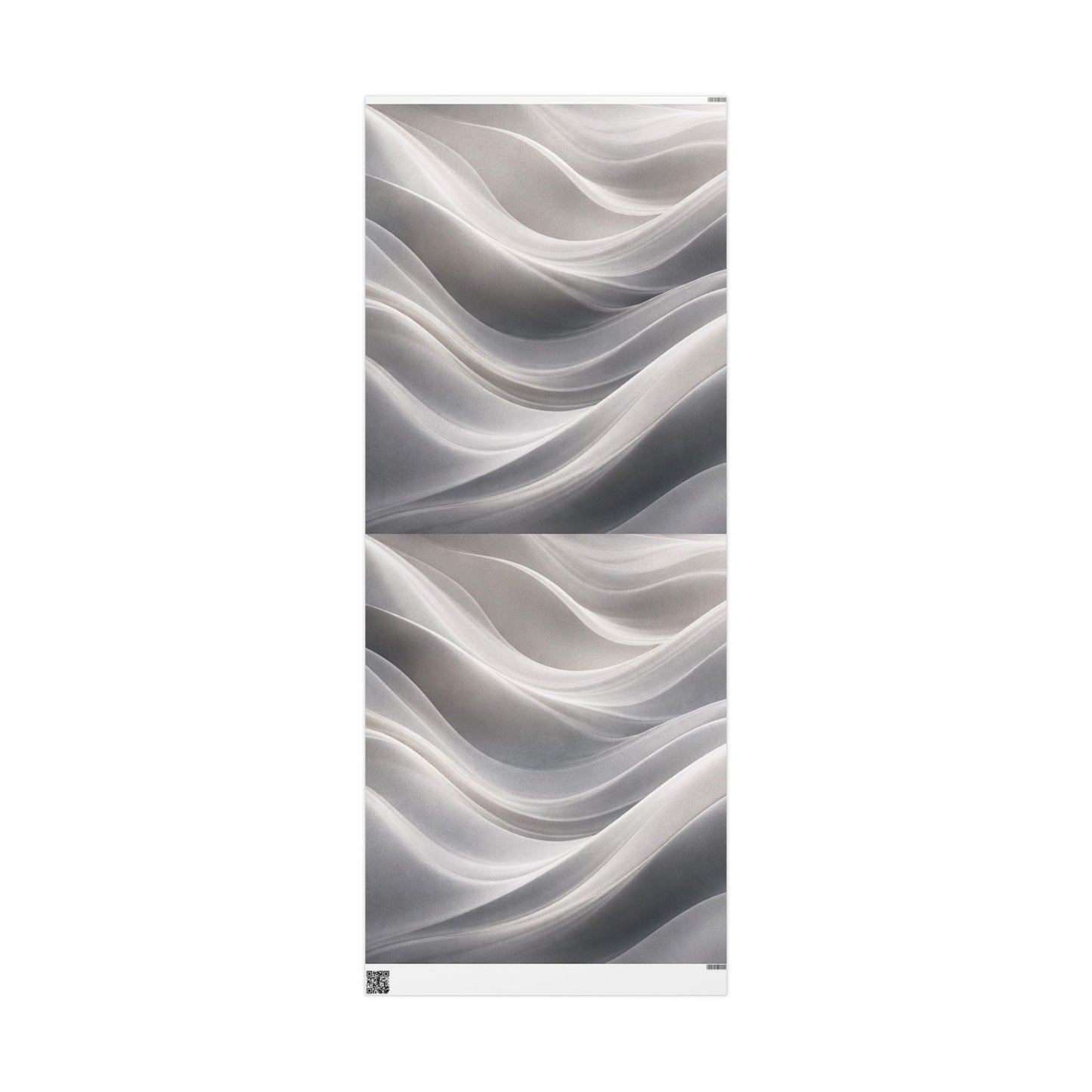 Silver Marble Swirl Wrapping Paper | Abstract Metallic Gift Wrap