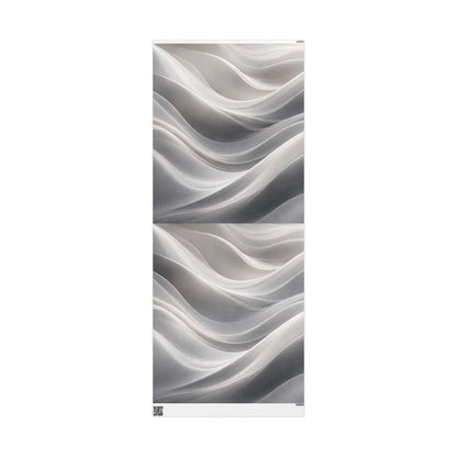Silver Marble Swirl Wrapping Paper | Abstract Metallic Gift Wrap