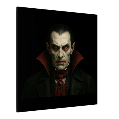 Vampire Portrait Canvas Wall Art – Gothic Dracula Matte Stretched Print