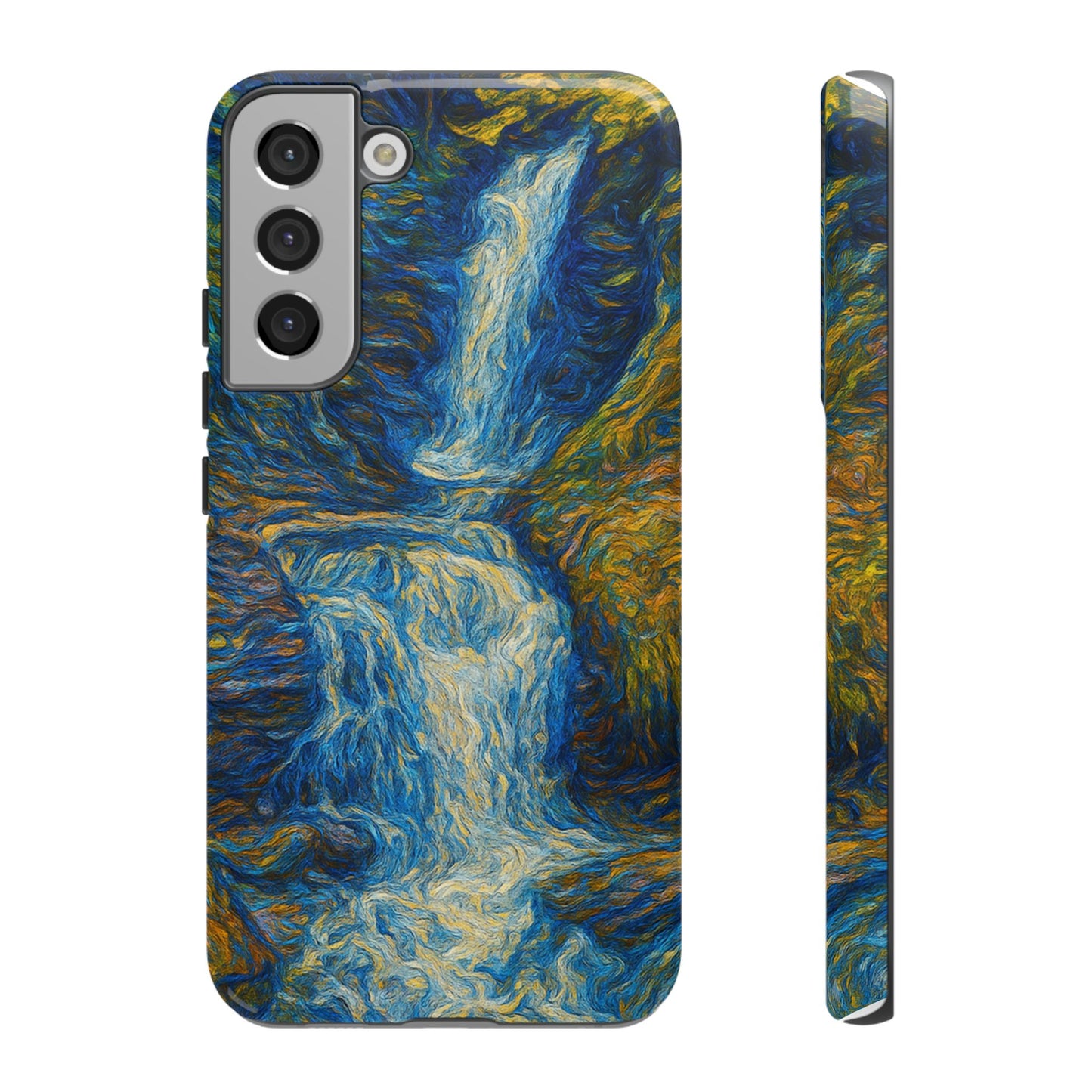 Artistic Phone Case - Waterfall Design, Unique Gift, Phone Accessory, Nature Lover, Original Artwork - TRV