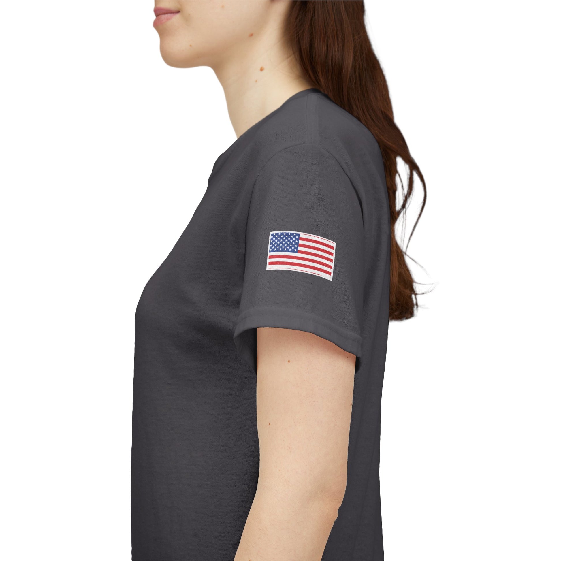 Freedom script tee | T-Shirt, American flag sleeve - TRV