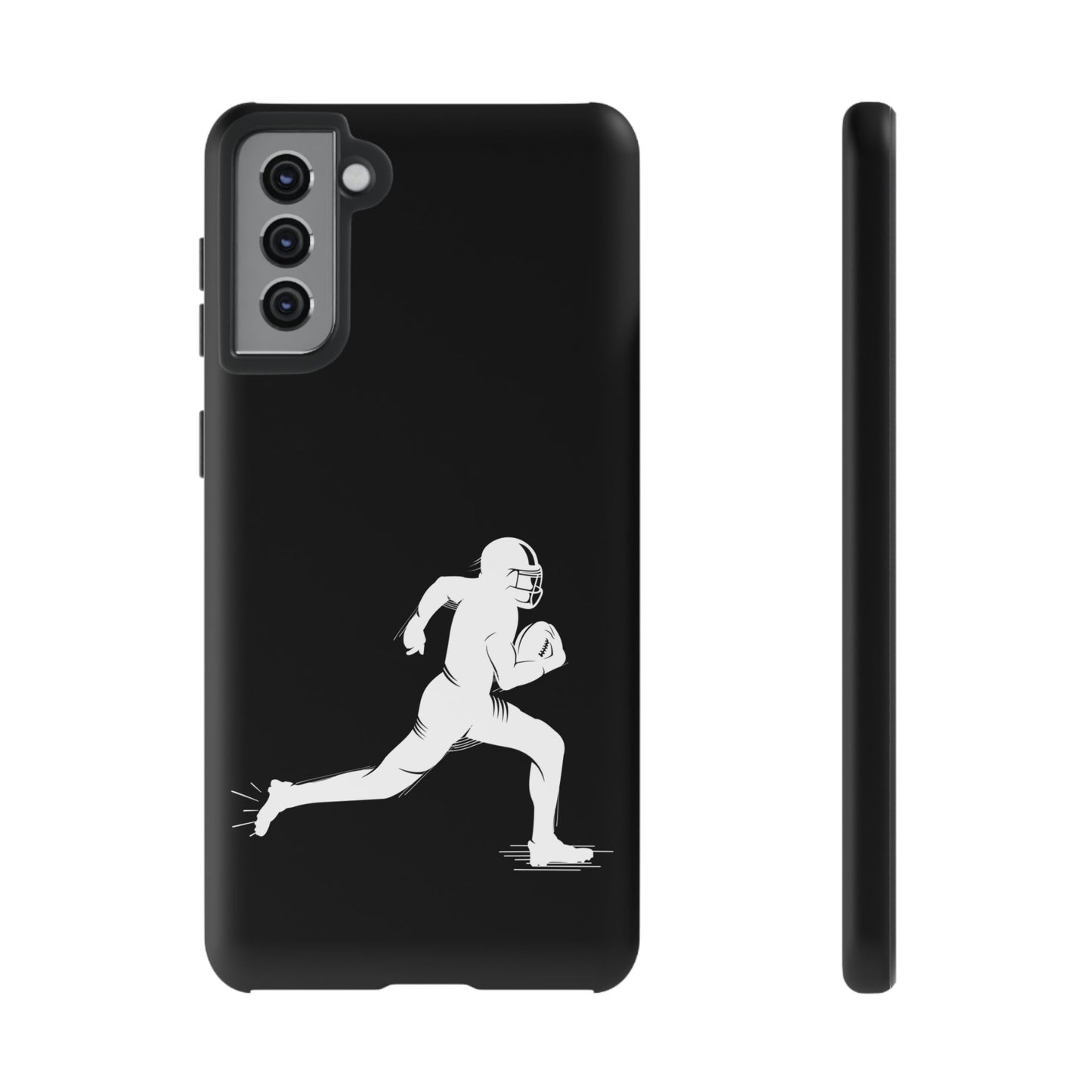 Football Player Phone Case, Tough Cases, Sports Phone Cover, Gift for Athletes, iPhone & Samsung Accessories, Running Player Design - TRV