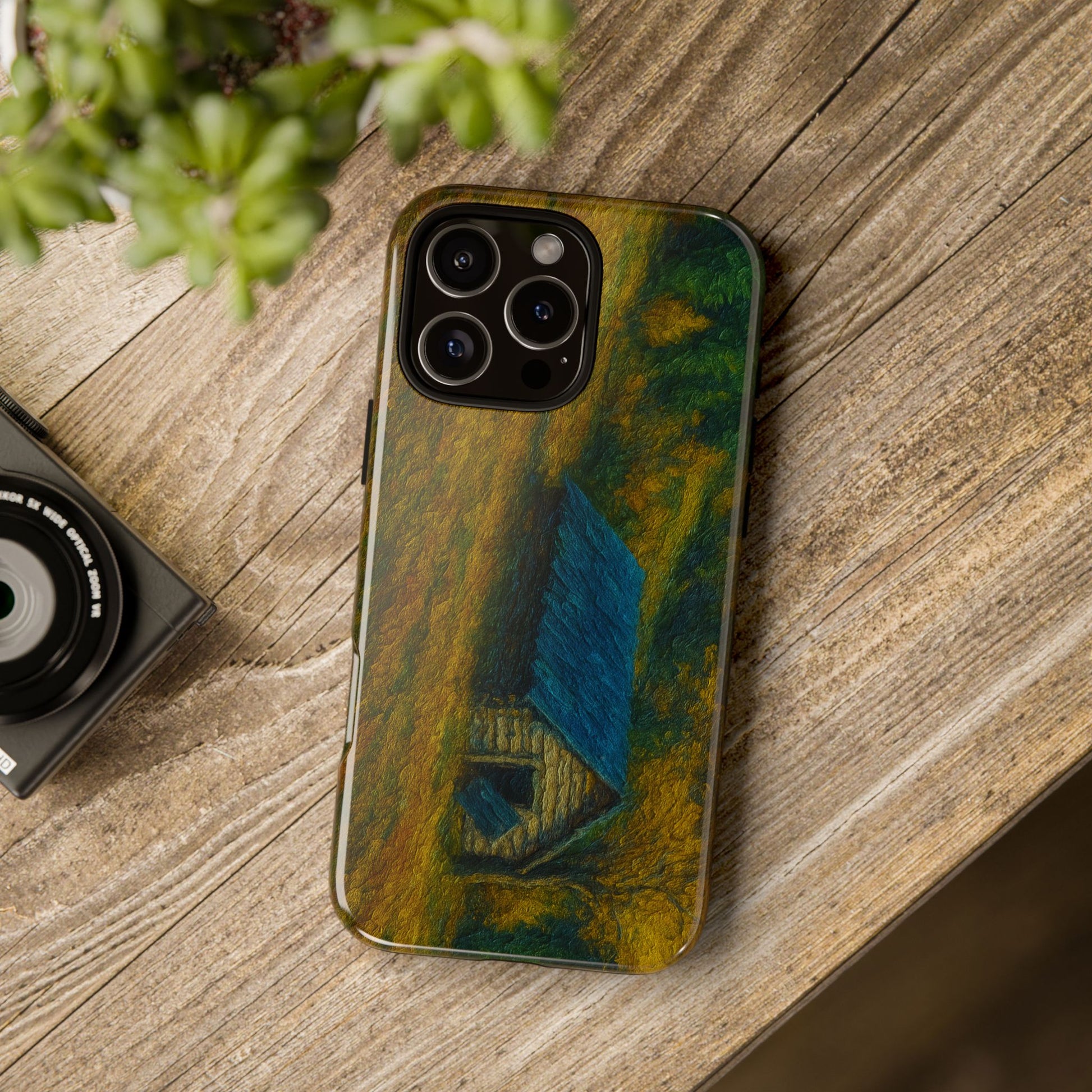 Artistic Phone Case by Tough Cases, Nature-Inspired Phone Protection, Unique Gift for Nature Lovers, Stylish Accessory, Fall Aesthetic - TRV