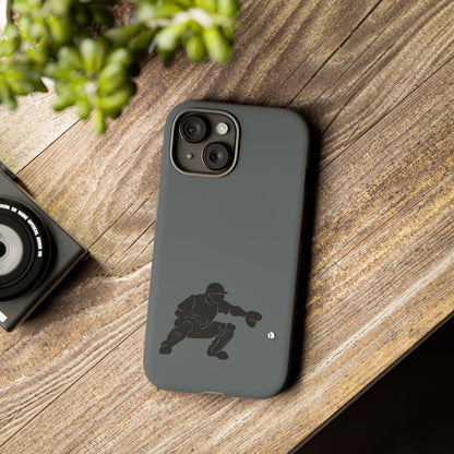 Printify baseball catcher phone case, tough protective cover with catcher design, fits standard smartphones, durable and stylish.