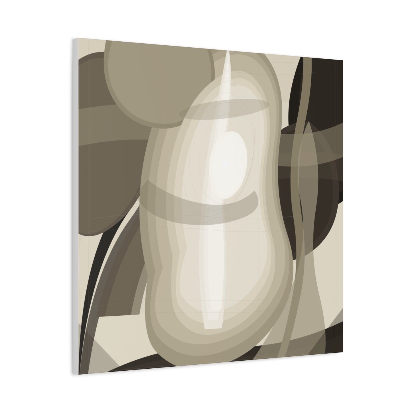 Abstract Neutral Pear Still Life Canvas