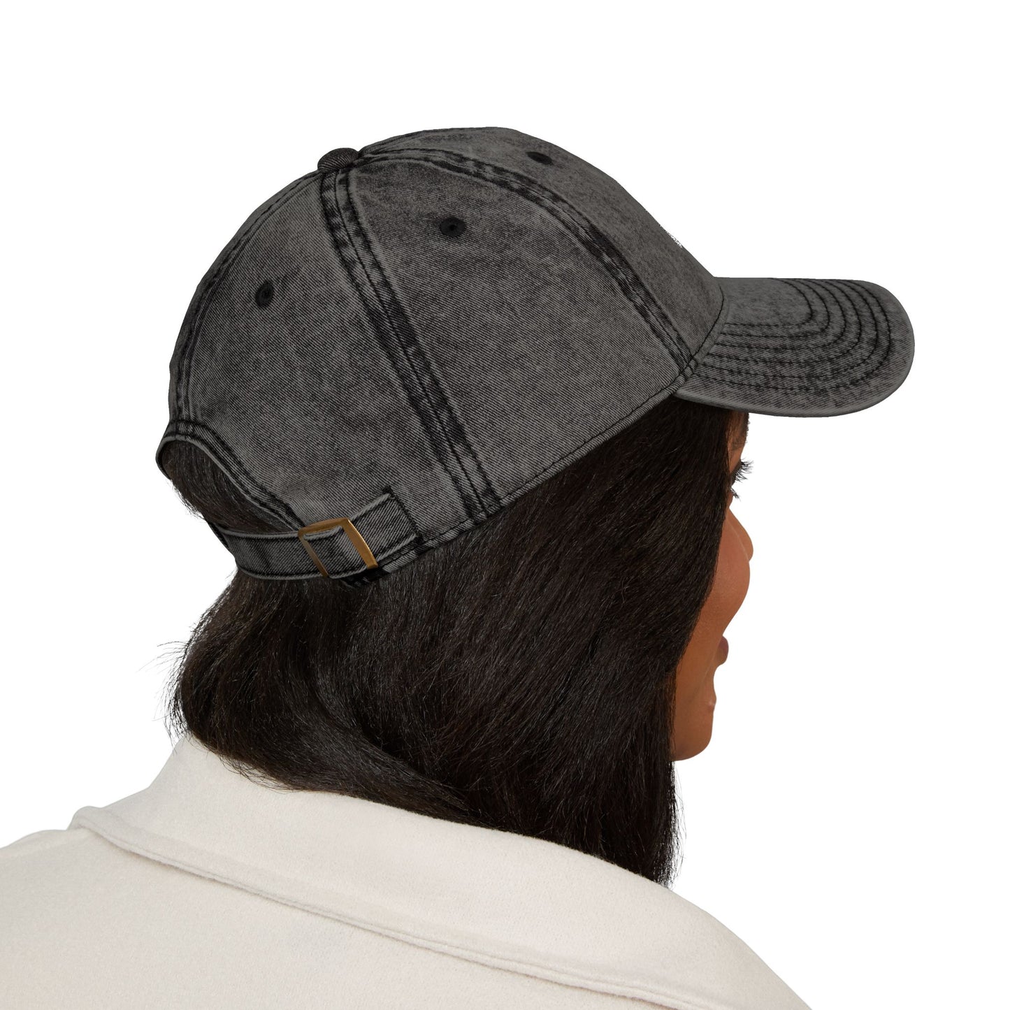 Embroidered Vintage Cap with USA Flag Design - TRV