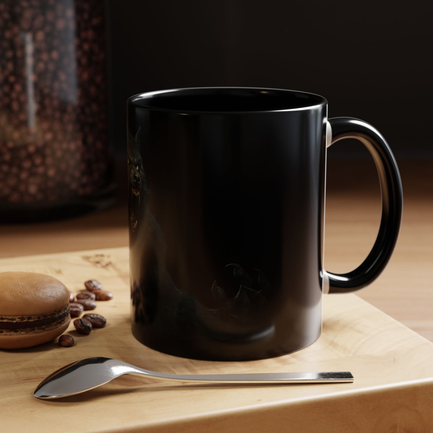 Howling Werewolf Coffee Mug - Perfect Gift for Horror Lovers, Wolf Enthusiasts, Halloween Decor, Unique Drinkware, Gothic Homeware