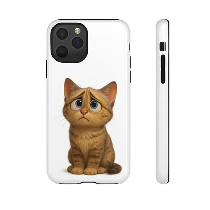 Cute Cat Phone Case, Funny Kitty Case, Animal Lover Gift, Cat Lover Accessory, Unique Cat Design Case, Pet Mom Gift - TRV