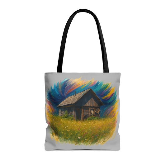 Rustic Charm Tote Bag | Boho Bag | Eco-Friendly Custom Design | Nature Lover Gift | Canvas Purse | Casual Carryall - TRV