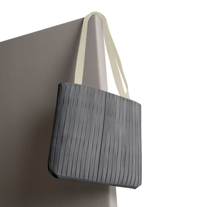 Stylish Gray Striped Tote Bag for Everyday Use - TRV