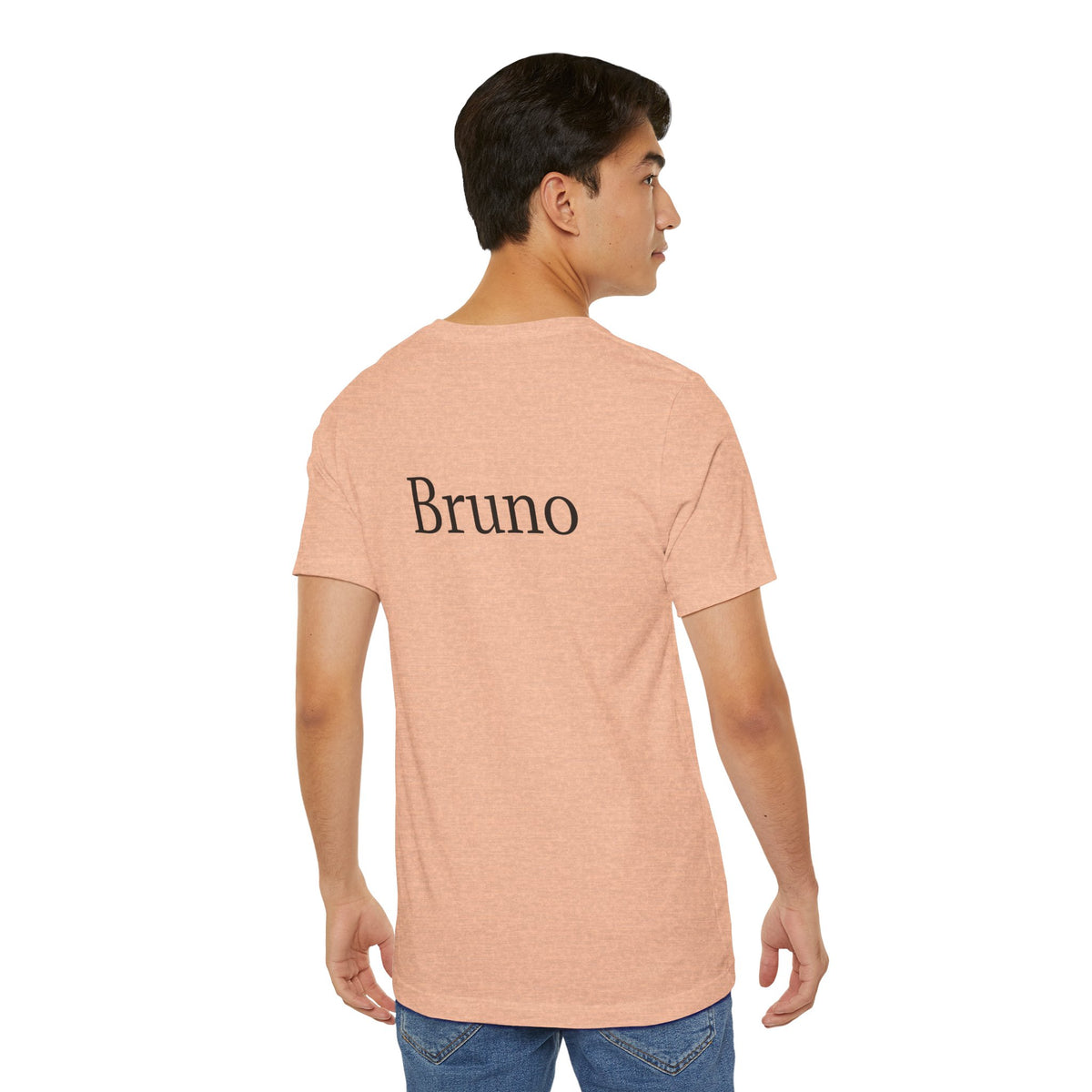 Unisex custom T-shirt by Printify featuring a plain fabric design, ideal for personalized printing or branding.