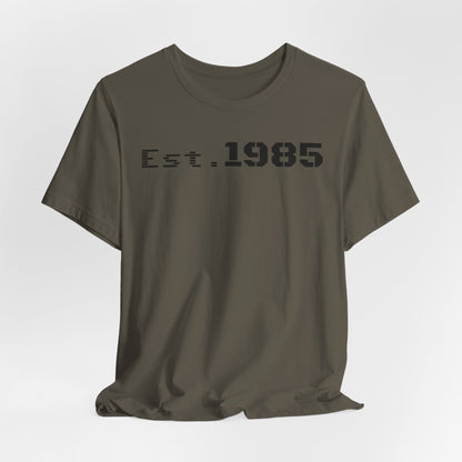 Est. 1985 Vintage Unisex Tee, Retro Birthday T-Shirt, Perfect Gift for 1980s Lovers, Casual Apparel, Timeless Style