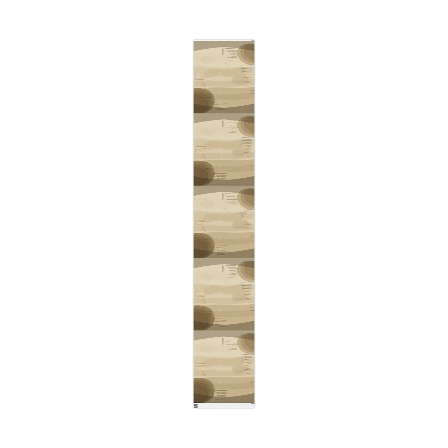 Neutral Abstract Wrapping Paper Roll — Beige Geometric Gift Wrap