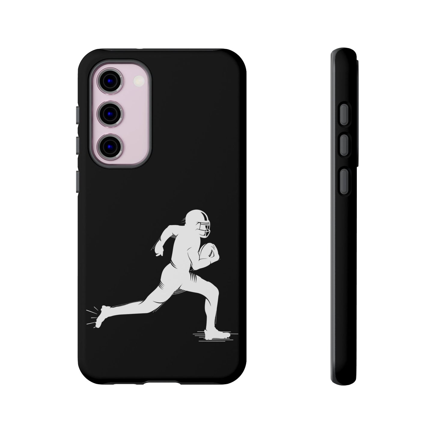 Football Player Phone Case, Tough Cases, Sports Phone Cover, Gift for Athletes, iPhone & Samsung Accessories, Running Player Design - TRV