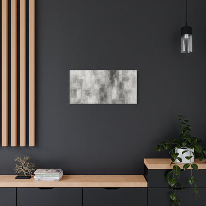 Abstract grey brushstroke canvas wall art by Printify, modern neutral matte stretched canvas for stylish home decor.
