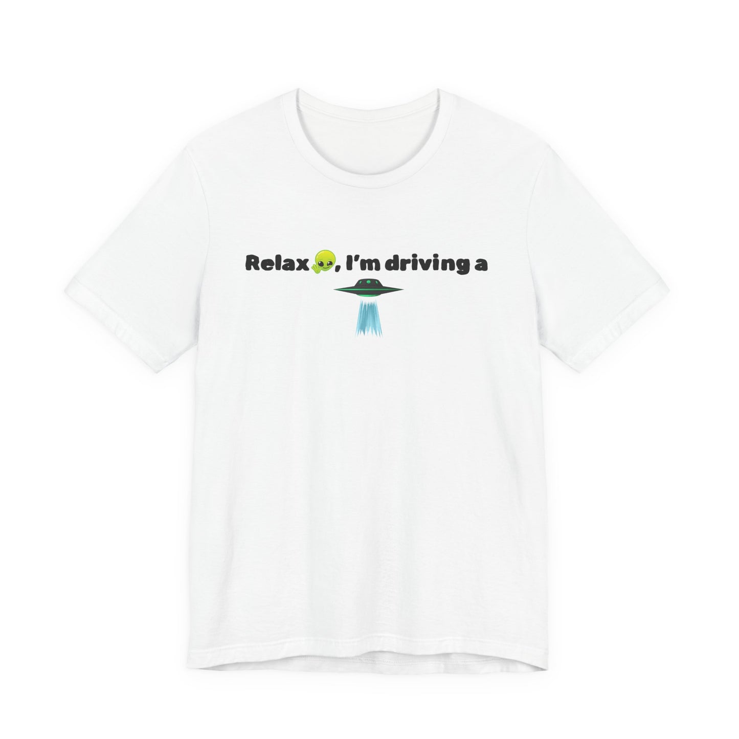 Alien Driving Unisex Tee - Fun Casual Shirt, Gifts for UFO Lovers, Quirky Humor T-Shirt, Perfect for Road Trips, Unique Birthday Present