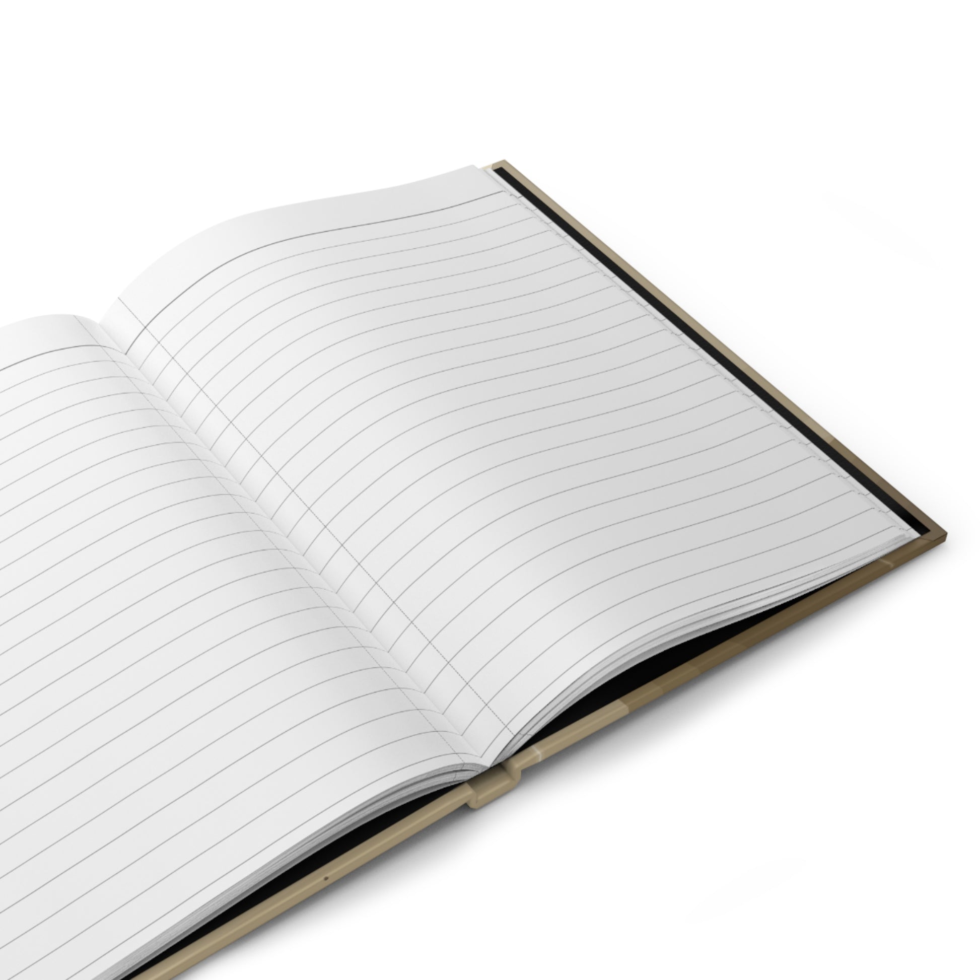 Neutral Abstract Lines Hardcover Journal | Minimal Beige Notebook - TRV