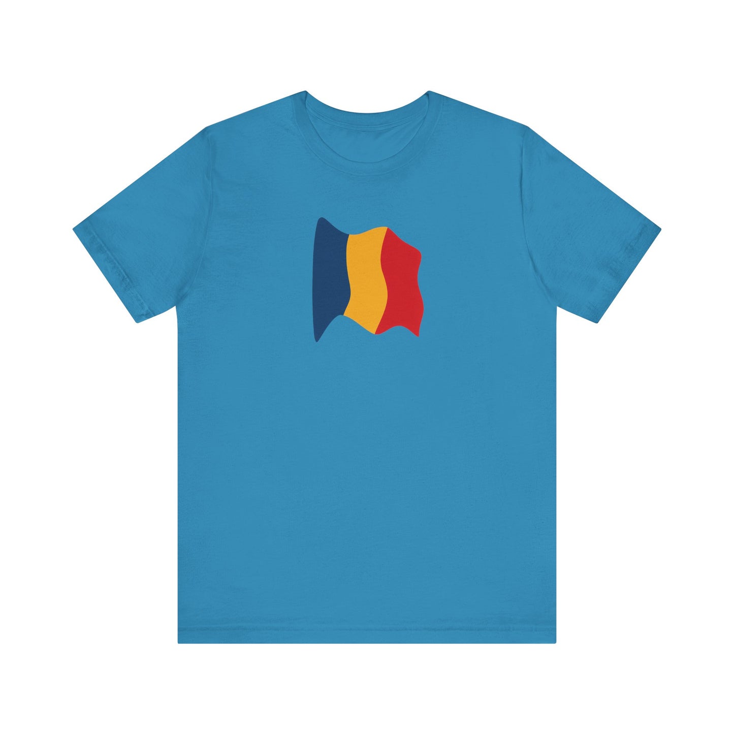 Romanian Flag Unisex Short Sleeve Tee, Casual Shirt, Travel T-Shirt, Gift for Romanians, Summer Outfit, Everyday Wear