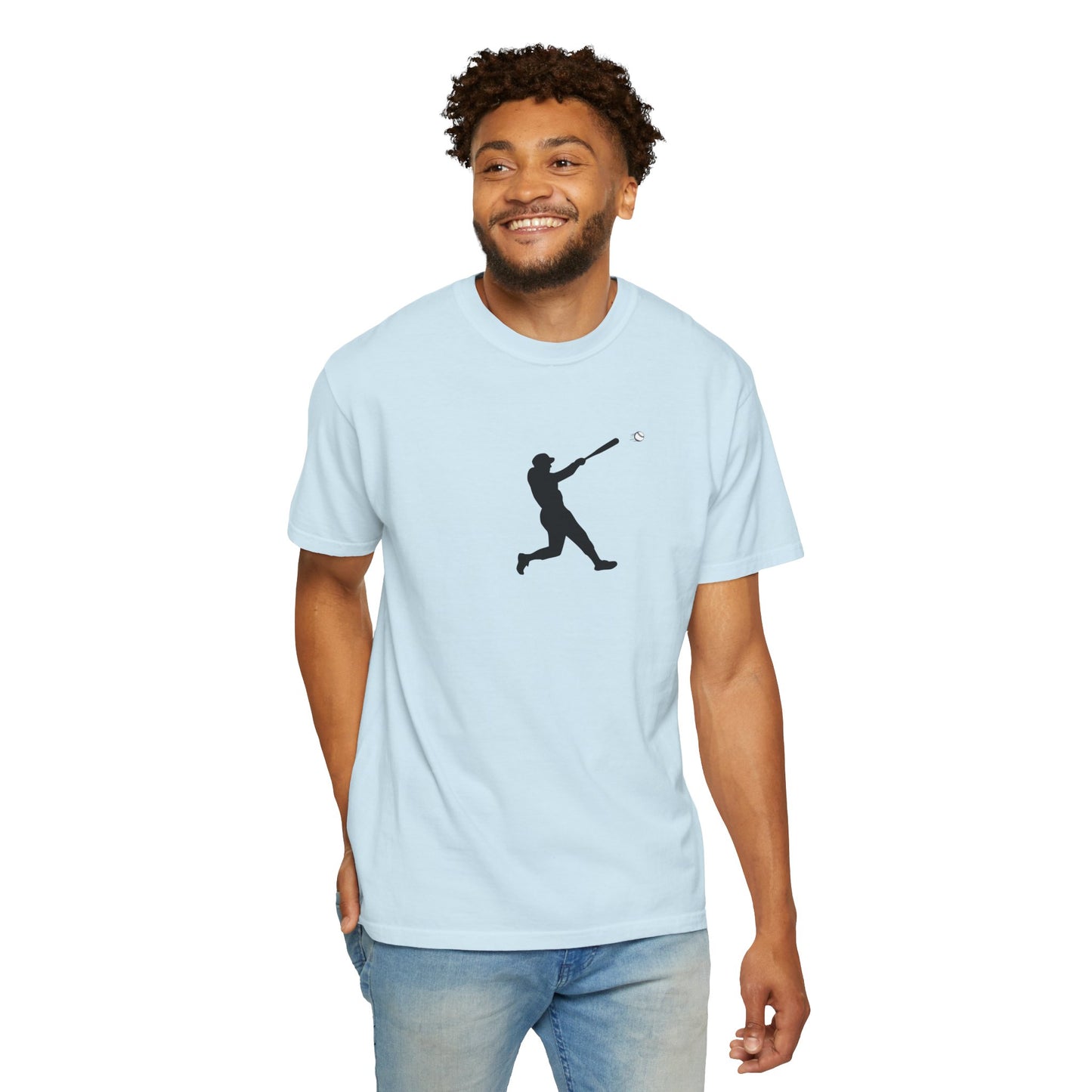 Sporty Garment-Dyed T-Shirt for Baseball Lovers, Casual Tee, Unisex Sports Shirt, Perfect Gift for Athletes, Outdoor Activities - TRV