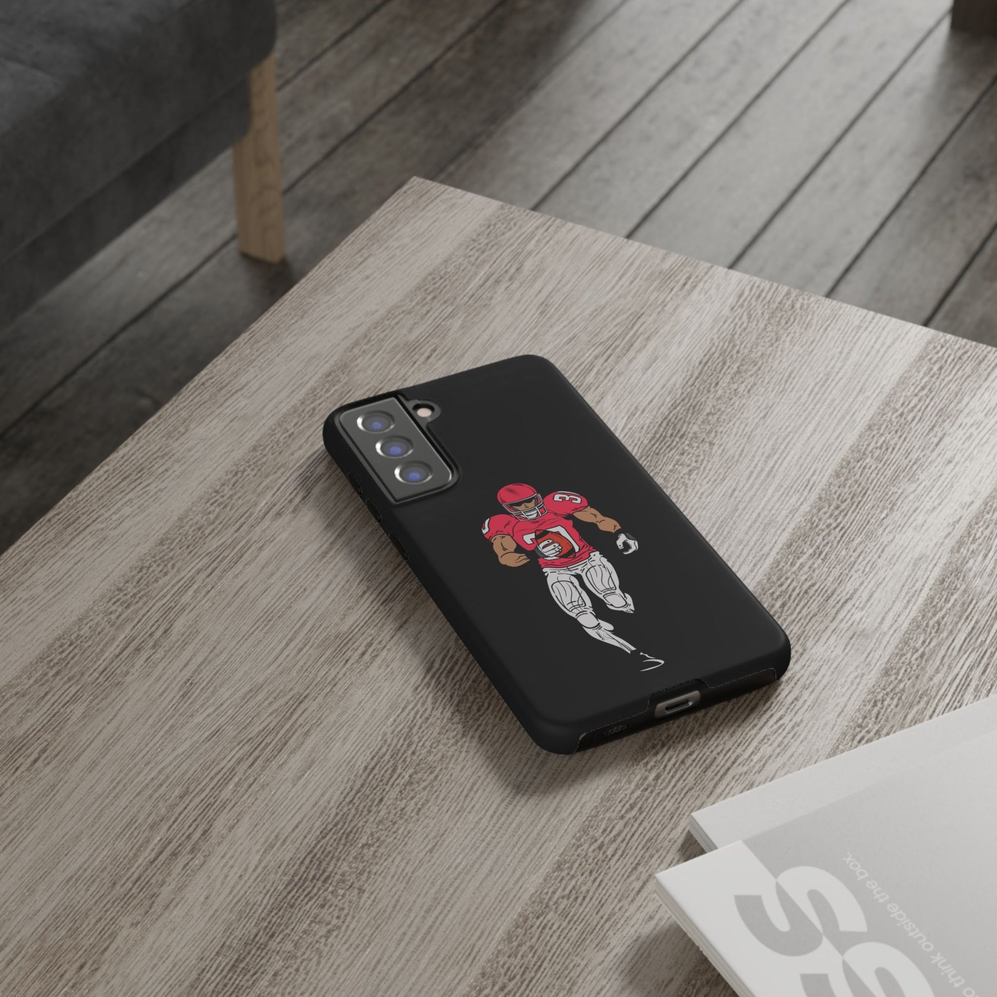 Tough Cases for Football Lovers, Personalized Sports Phone Case, Athletic Gift, Back to School, Custom Phone Cover - TRV
