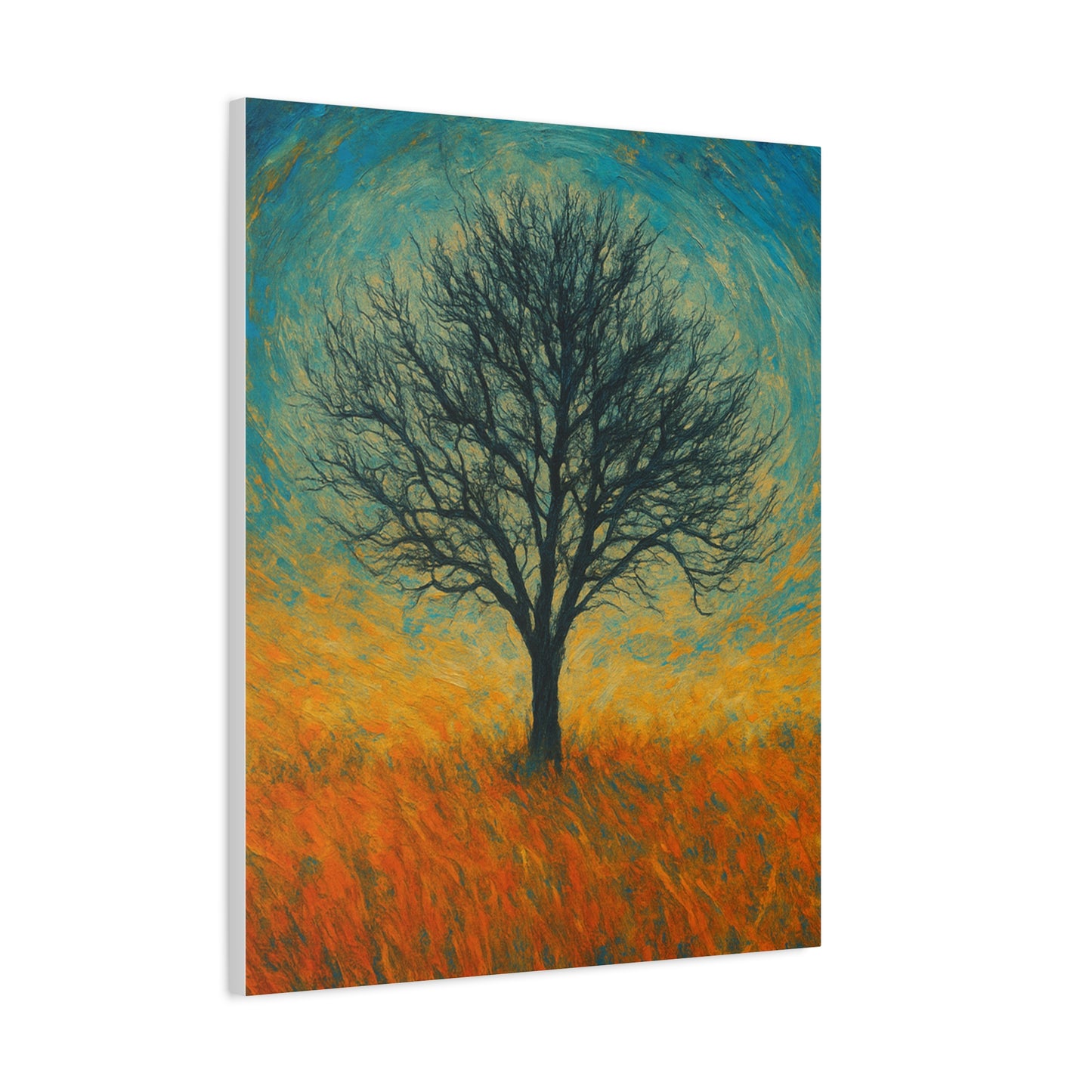 Artistic Tree Canvas Wall Art, Matte Stretched Canvas, Natural Decor for Home, Office, Gift for Nature Lovers, Bohemian Wall Decor