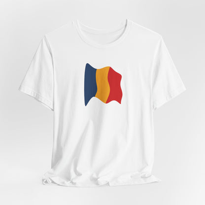 Romanian Flag Unisex Short Sleeve Tee, Casual Shirt, Travel T-Shirt, Gift for Romanians, Summer Outfit, Everyday Wear