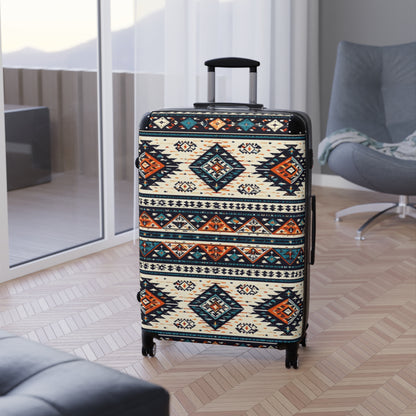 Aztec Travel Suitcase – Southwestern Pattern Carry-On Luggage