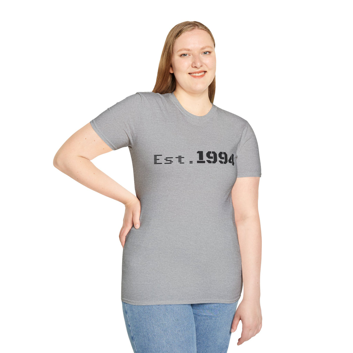 Vintage 1994 Est. graphic T-shirt by Printify featuring a classic design on a casual cotton tee.