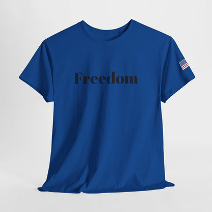 Freedom script tee | T-Shirt, American flag sleeve - TRV