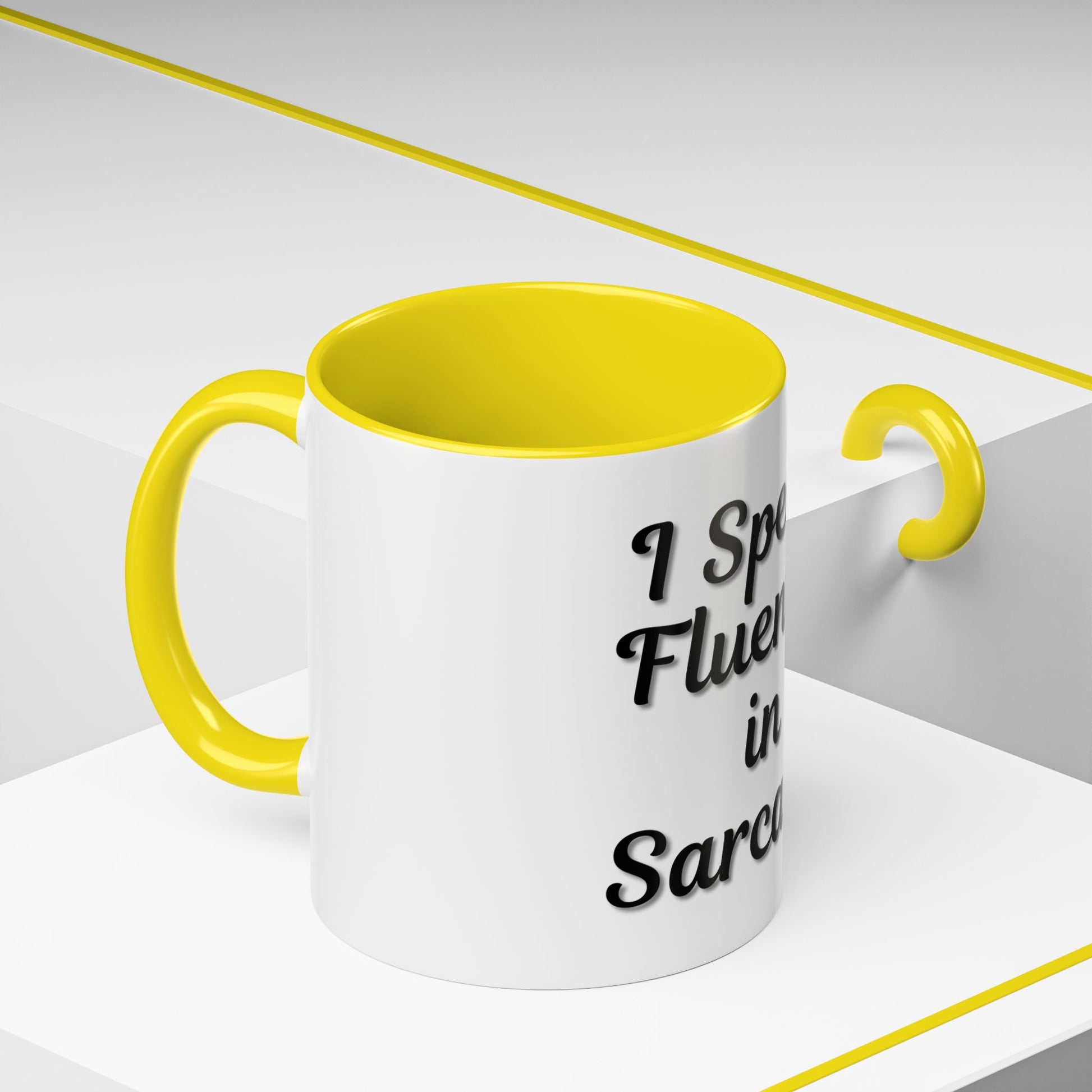 Sarcasm Accent Coffee Mug - I Speak Fluently in Sarcasm - Funny Gift for Coffee Lovers - TRV