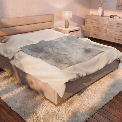 Velveteen plush blanket with all-over print, soft throw for home, couch, and bed by Printify, featuring vibrant, luxurious fabric.