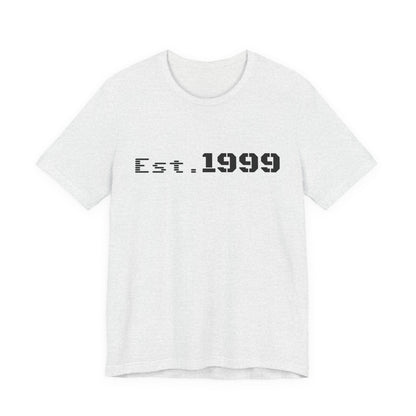 Vintage minimalist Est. 1999 T-shirt by Printify featuring a clean design and classic fit.