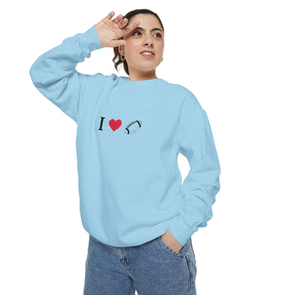 Unisex Sweatshirt, I love Football, Cozy, Perfect for Everyday Wear, Gift Idea for Friends, Couples, and Special Occasions - TRV